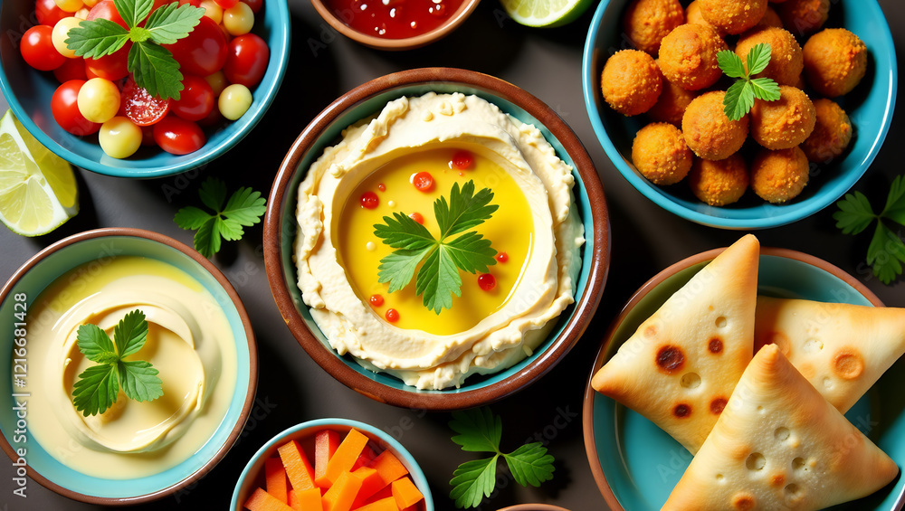 Flavorful Lebanese Mezze Spread Flavorful Lebanese Mezze Spread