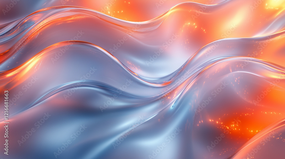 Obraz premium flowing liquid