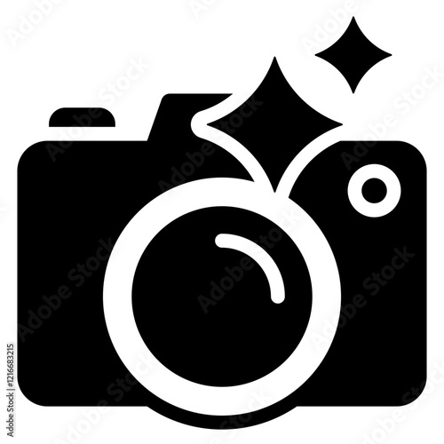 Photography Icon Black Solid
