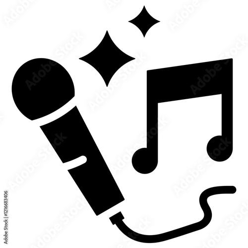 Entertainment Icon Black Solid