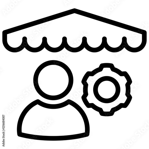 Vendor Icon Outline