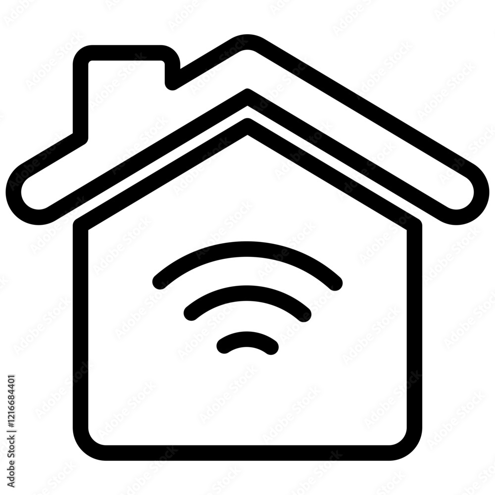Smart Home Icon Outline Smart Home Icon Outline