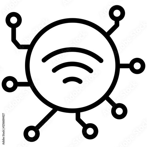 Iot Icon Outline