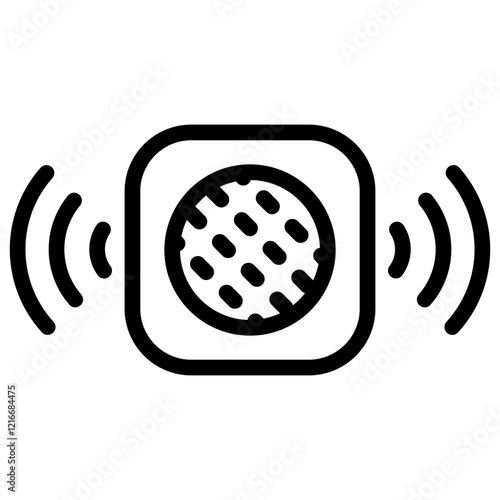 Smart Speaker Icon Outline