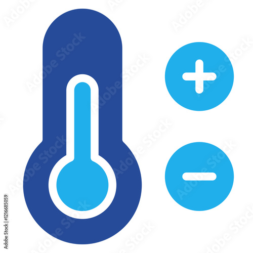 Temperature Control Icon Dual Tone Color