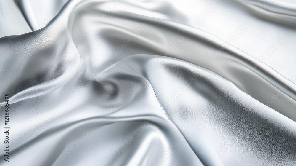 Fototapeta premium Abstract White Satin Fabric
