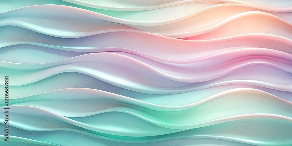 Fototapeta premium green pink and pastel abstract background