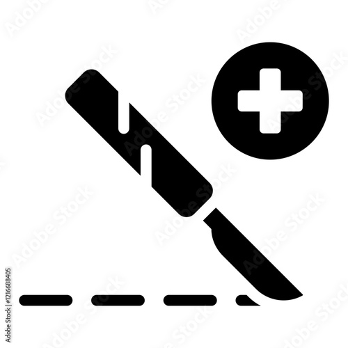 Surgery Icon Black Solid