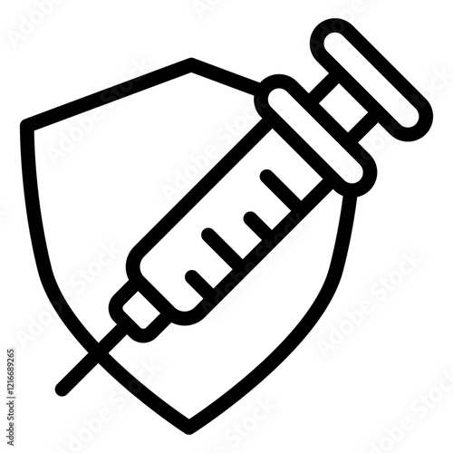 Vaccine Icon Outline