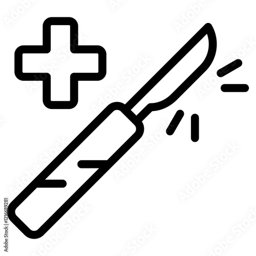 Scalpel Icon Outline