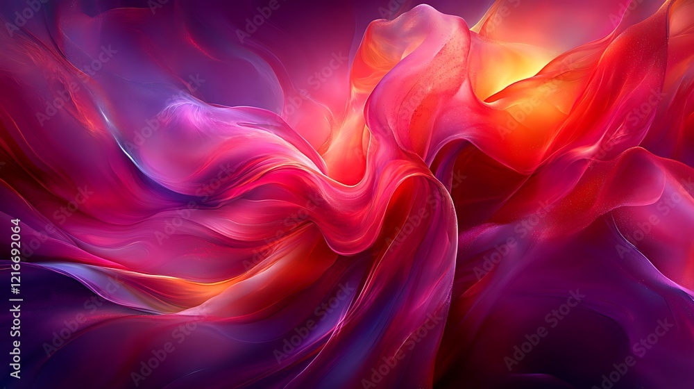 A flowing abstract pattern with elegant curves and soothing color palettes. A flowing abstract pattern with elegant curves and soothing color palettes.