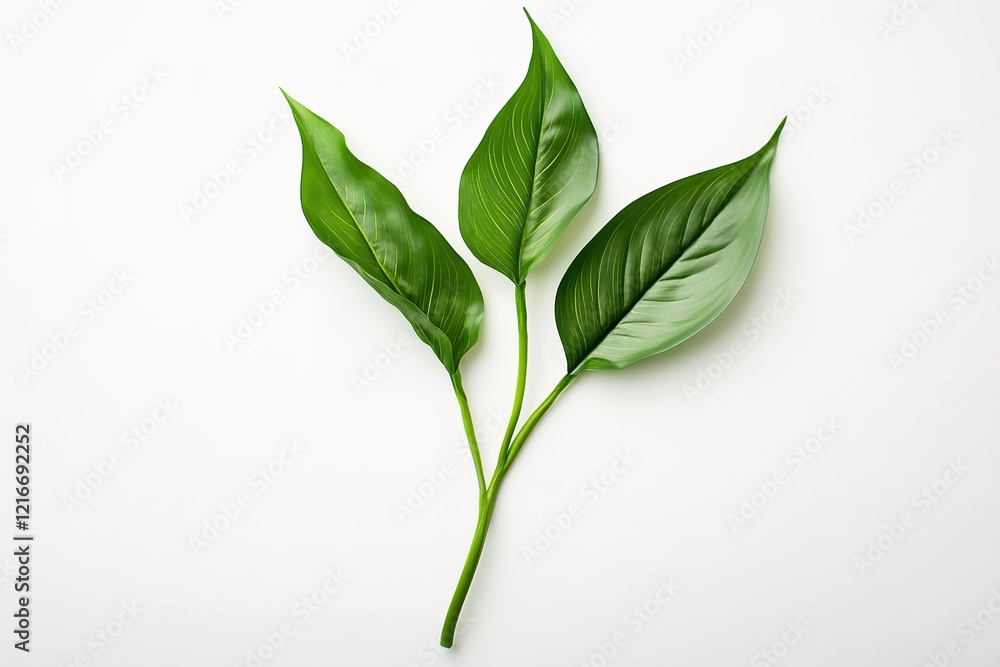 Elegant Calla Lily Bloom: Pure White, Lush Green Leaves, Pristine Background. Perfect for elegant Elegant Calla Lily Bloom: Pure White, Lush Green Leaves, Pristine Background. Perfect for elegant