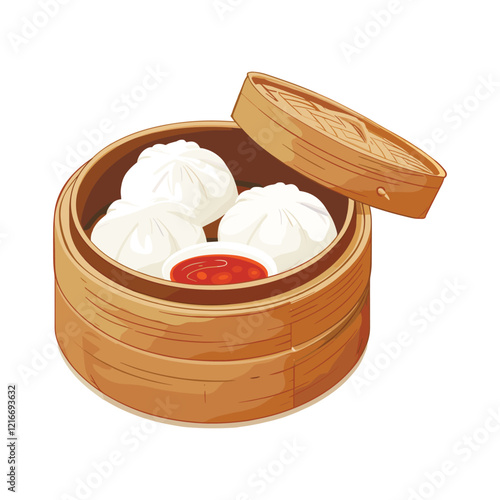 elegant illustration of delicious momos vectors