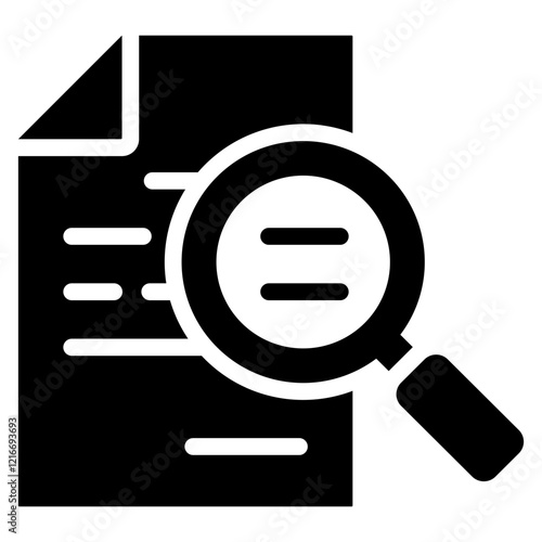 Inspection Icon Black Solid