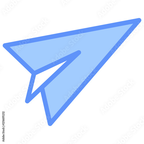 Direct Message Icon Outline Blue