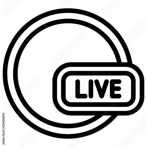 Live Icon Outline