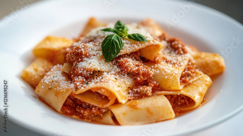 Wallpaper Mural Delicious plate of pasta with rich tomato sauce and Parmesan cheese in a cozy Italian kitchen setting Torontodigital.ca