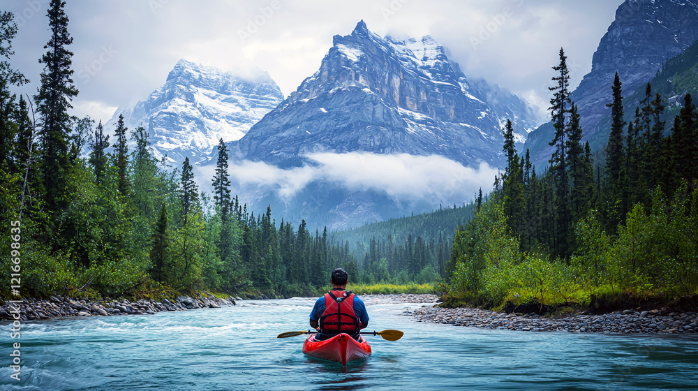 Kayaking Adventure in Majestic Mountains: A Serene Escape Kayaking Adventure in Majestic Mountains: A Serene Escape