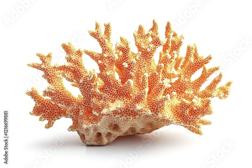 Stunning Coral Reef Isolated on White: Perfect for Design Projects, Websites, and More! sea ocean    photo