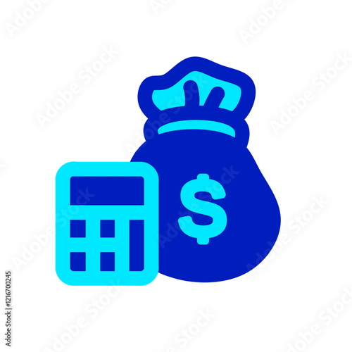 money calculate duo tone icon