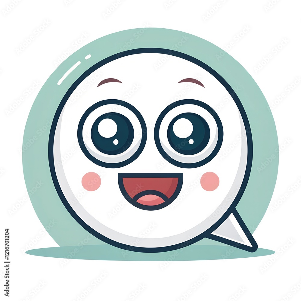 Emoticon on speech tought bubble icon design Emoticon on speech tought bubble icon design
