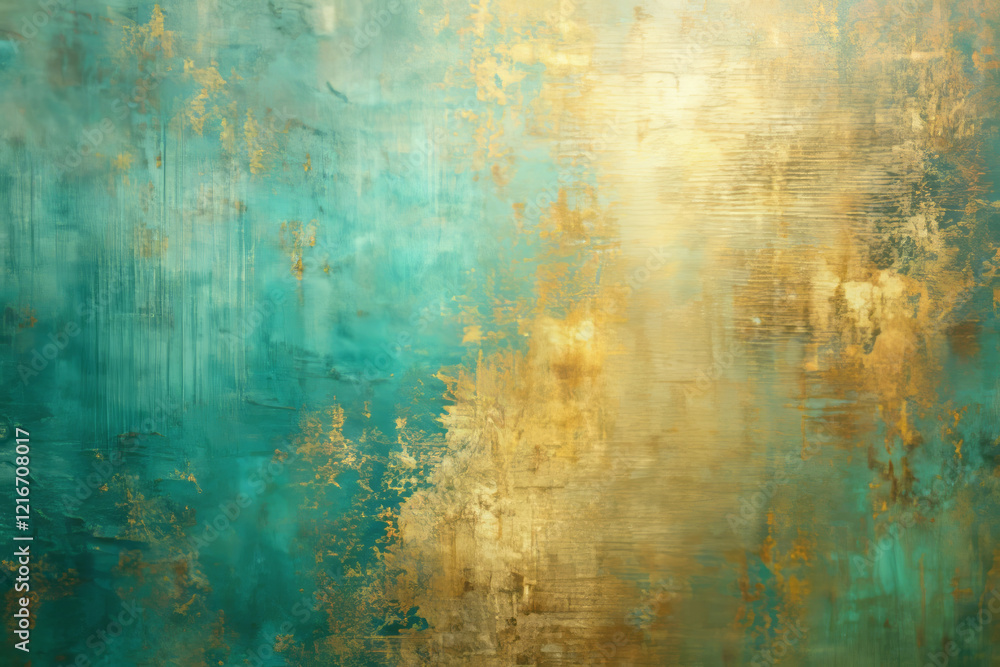 Luxurious teal and gold textures create elegant abstract background Luxurious teal and gold textures create elegant abstract background