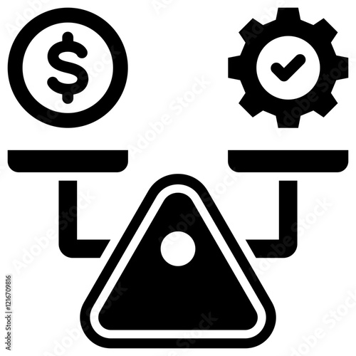 Break Even Point Icon