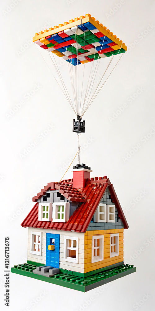 Naklejka premium house on the sky