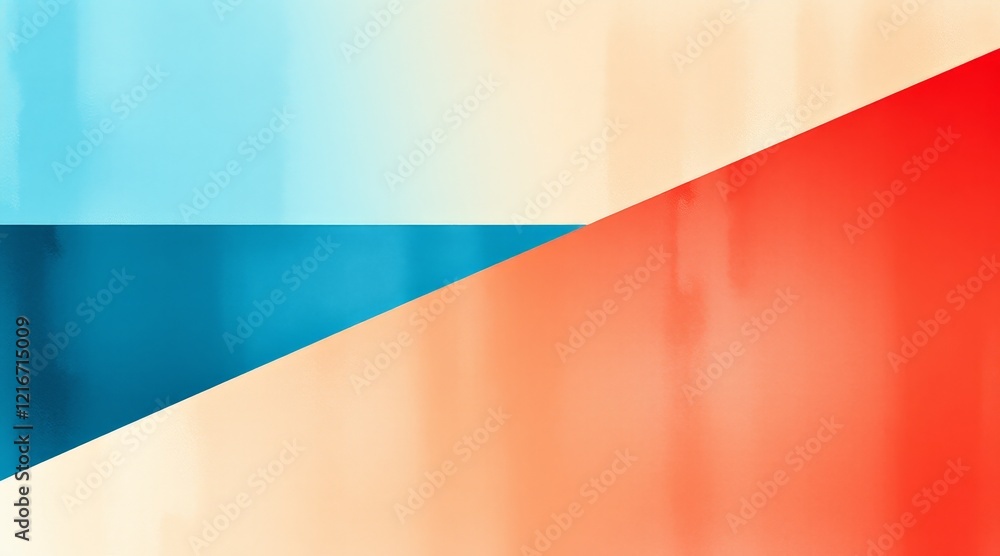 Diagonal split with blue and orange tones on a smooth abstract background Diagonal split with blue and orange tones on a smooth abstract background