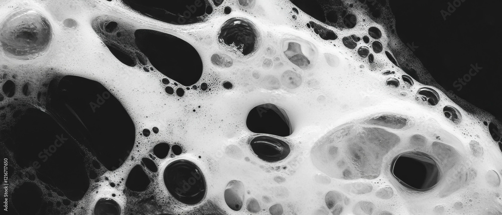 Exploration of ink and salt textures revealing intricate crystalline patterns Exploration of ink and salt textures revealing intricate crystalline patterns