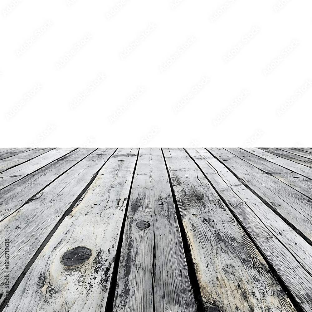 Old grey wooden floor, Isolated on a transparent background. Old grey wooden floor, Isolated on a transparent background.