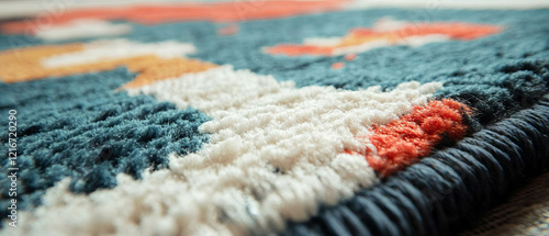 Affordable machine-made rug with textured design and uniform pattern for versatile spaces