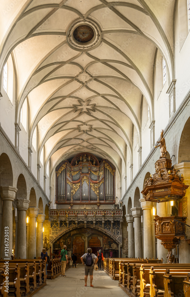 Fototapeta premium interior of the Konstanz Munster or Konstanz Cathedral, Constance, Germany