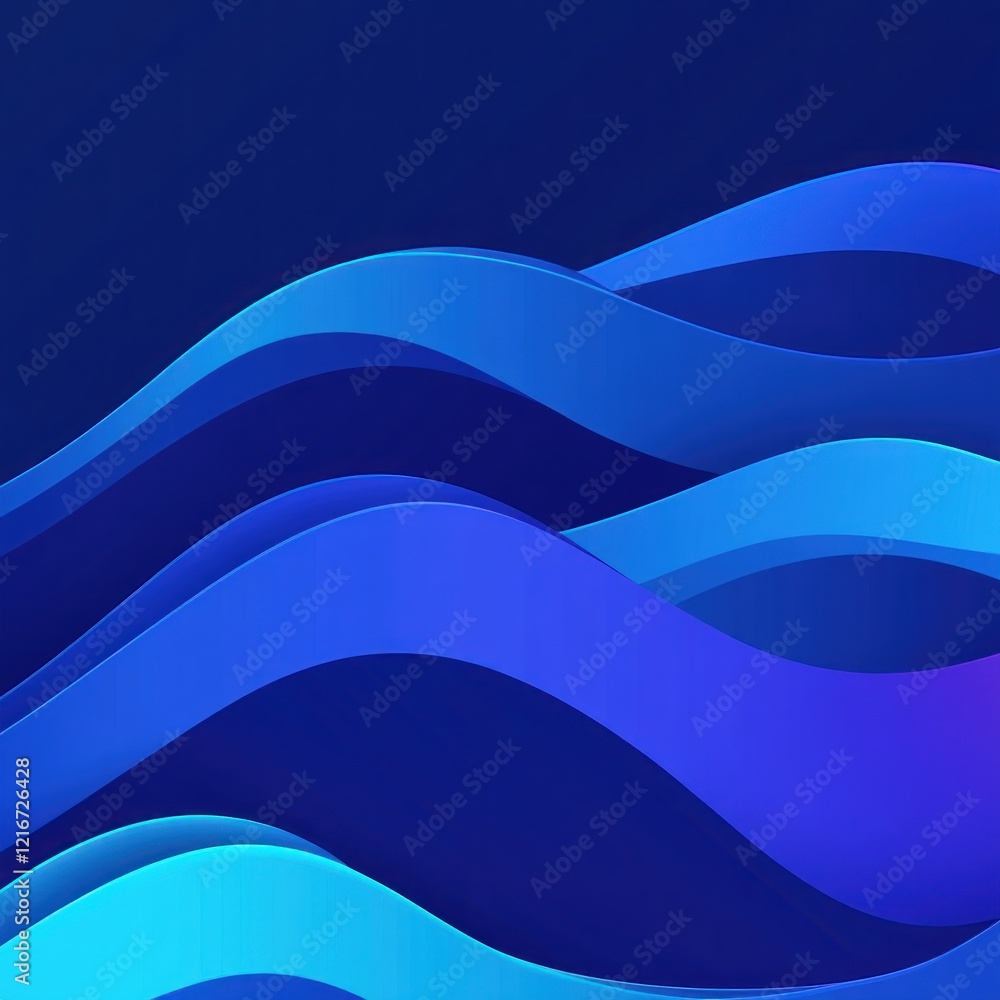 Abstract blue waves background design Abstract blue waves background design