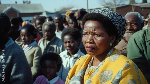 A South African Woman in a Crowd photo