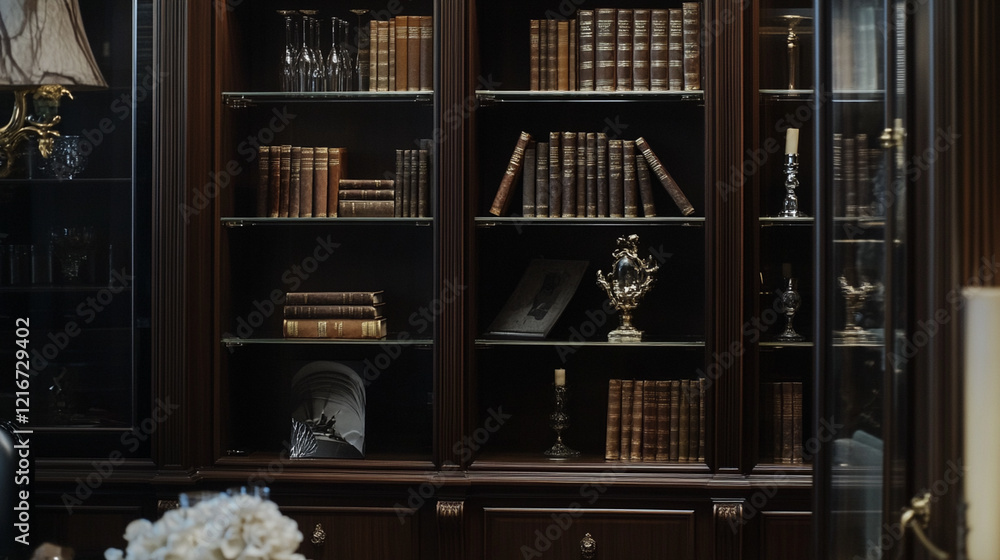 Classic Bookshelf with Decorative Accents Classic Bookshelf with Decorative Accents