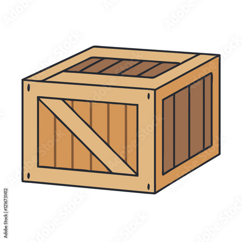 shipping crate icon, shipping crate vector illustration-simple illustration of shipping crate, perfect for shipping crate logos and icons