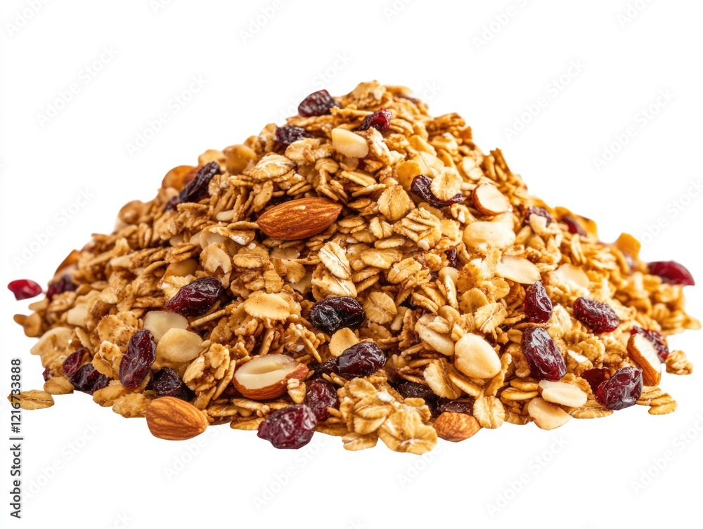 Delicious breakfast cereal combining yogurt and granola with fruit, nuts, and whole grains for a healthy start to the day. Delicious breakfast cereal combining yogurt and granola with fruit, nuts, and whole grains for a healthy start to the day.