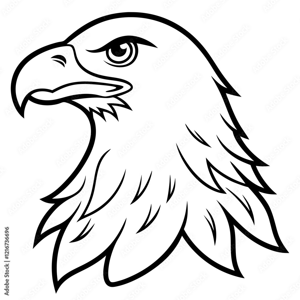 Obraz premium eagle head vector