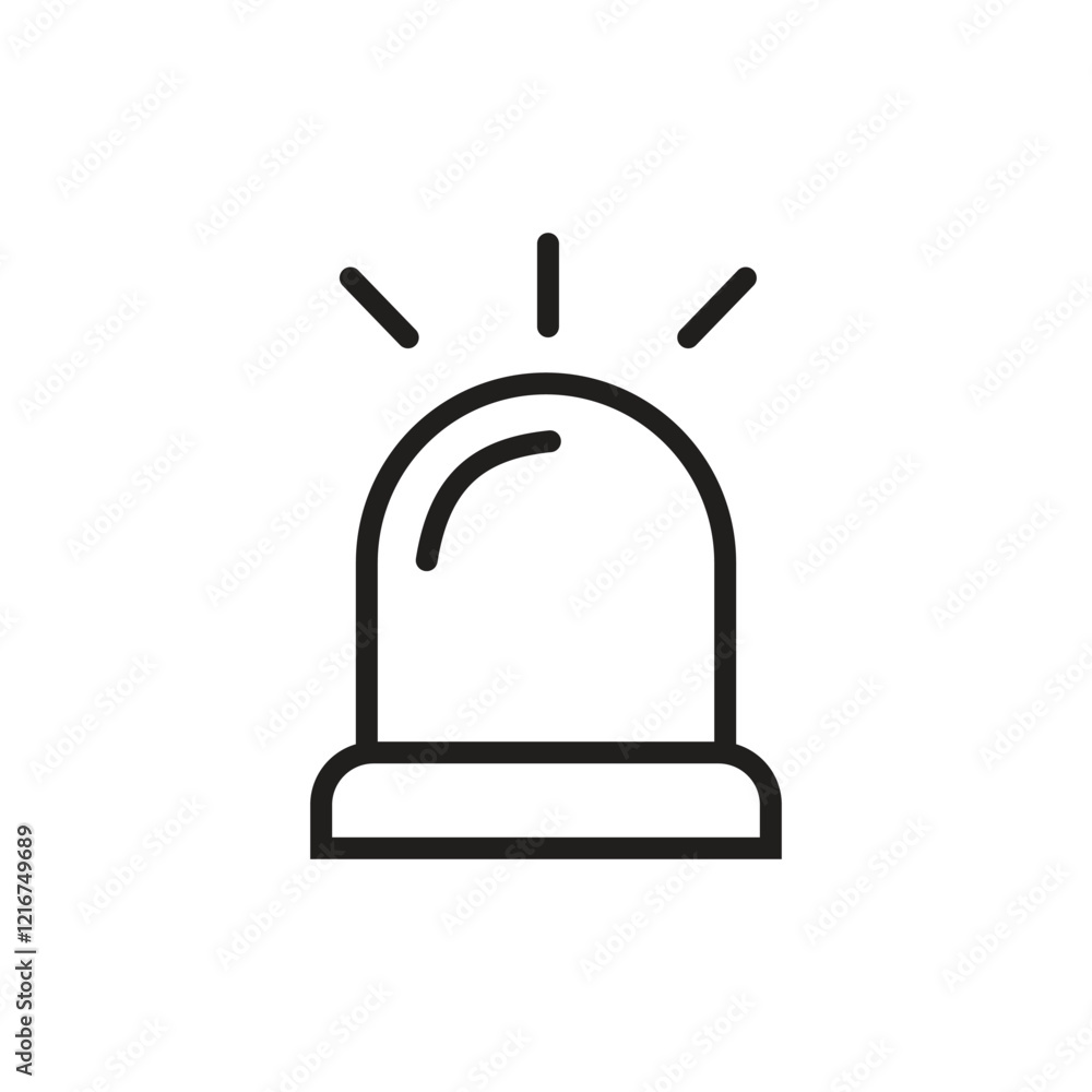 Siren Icon in trendy flat style isolated on white background. Alarm symbol for your web site design, logo, app, UI. Vector illustration, EPS10. Siren Icon in trendy flat style isolated on white background. Alarm symbol for your web site design, logo, app, UI. Vector illustration, EPS10.