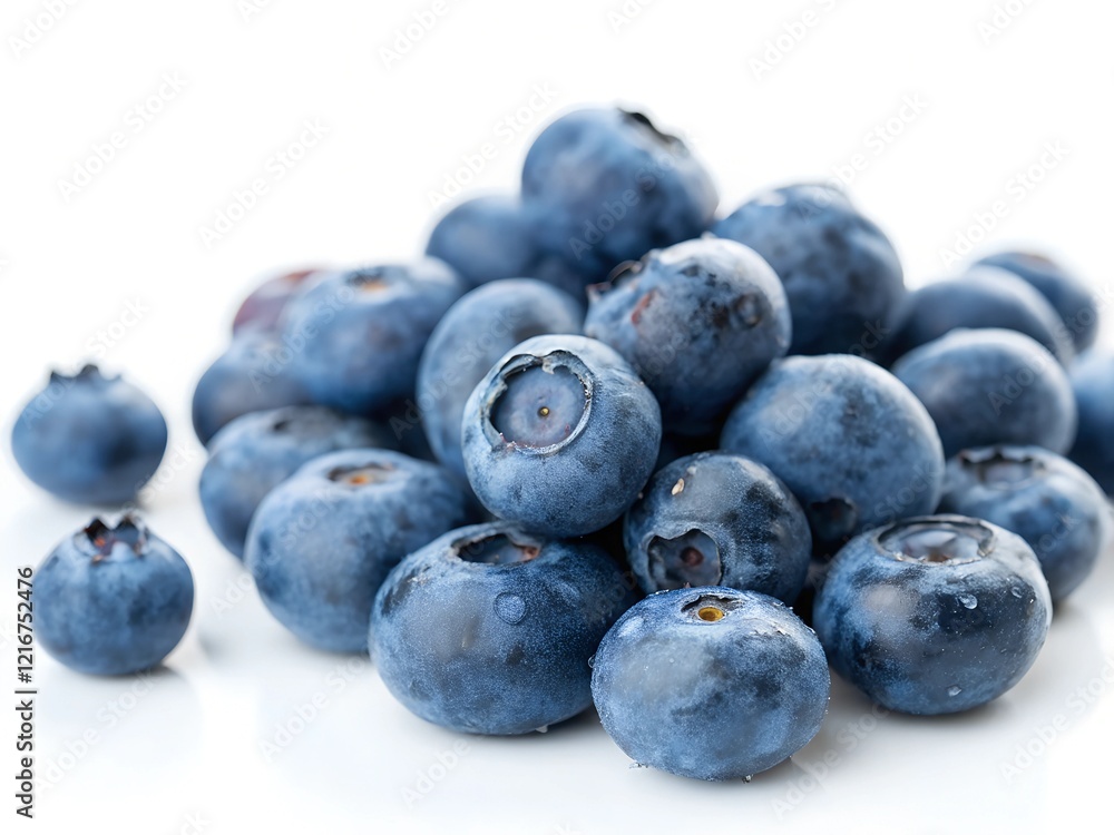blueberries on white background blueberries on white background