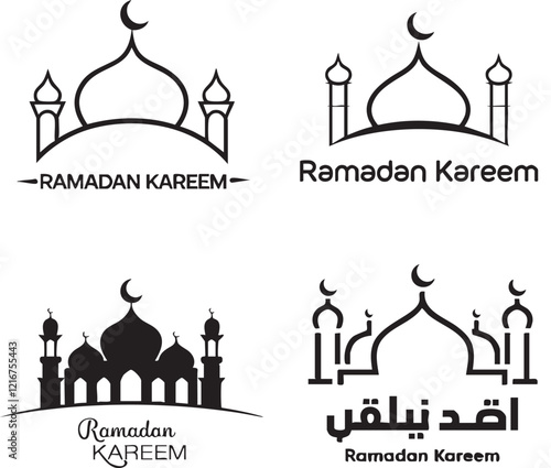 collection of Eid-related graphics, predominantly in the form of textual designs.
