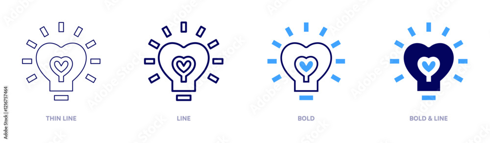 Choice idea icon in 4 different styles. Thin Line, Line, Bold, and Bold Line. Duotone style. Editable stroke Choice idea icon in 4 different styles. Thin Line, Line, Bold, and Bold Line. Duotone style. Editable stroke