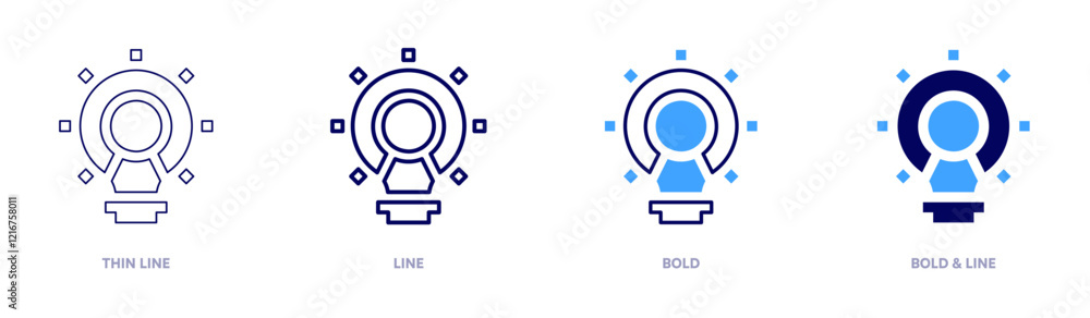 Event idea icon in 4 different styles. Thin Line, Line, Bold, and Bold Line. Duotone style. Editable stroke Event idea icon in 4 different styles. Thin Line, Line, Bold, and Bold Line. Duotone style. Editable stroke