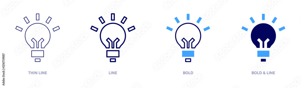 Issue idea icon in 4 different styles. Thin Line, Line, Bold, and Bold Line. Duotone style. Editable stroke Issue idea icon in 4 different styles. Thin Line, Line, Bold, and Bold Line. Duotone style. Editable stroke