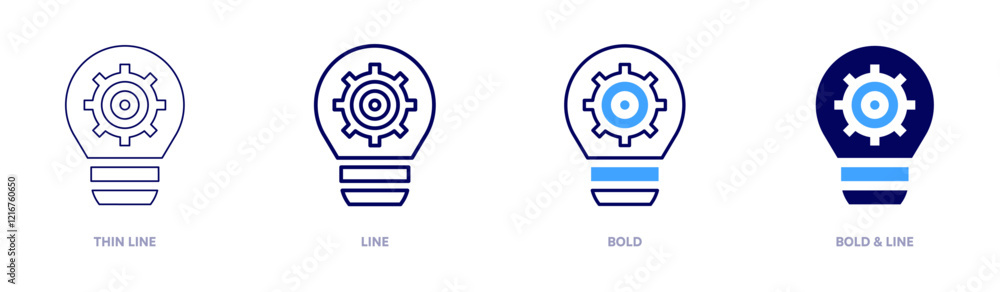 Observation idea icon in 4 different styles. Thin Line, Line, Bold, and Bold Line. Duotone style. Editable stroke Observation idea icon in 4 different styles. Thin Line, Line, Bold, and Bold Line. Duotone style. Editable stroke