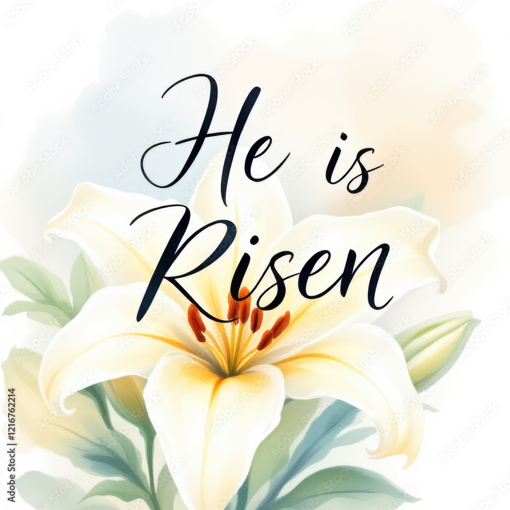 Fototapeta premium Elegant floral Easter design with 