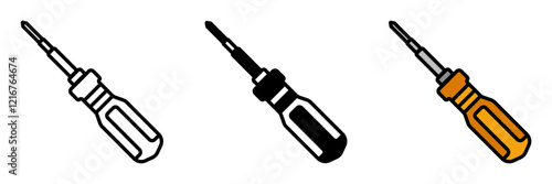 Screwdriver is a tool for driving or removing screws, available in various tip styles for different screw heads.