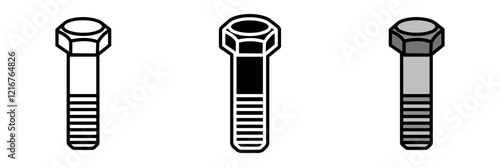 Bolt is a threaded metal fastener, commonly used in conjunction with a nut to secure materials tightly together.