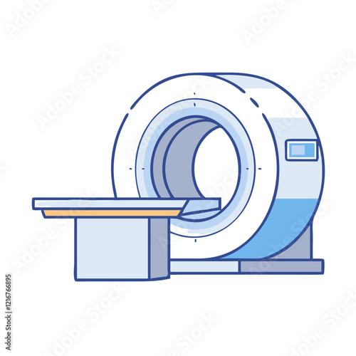 ct scanner icon, ct scanner vector illustration-simple illustration of ct scanner, perfect for ct scanner logos and icons